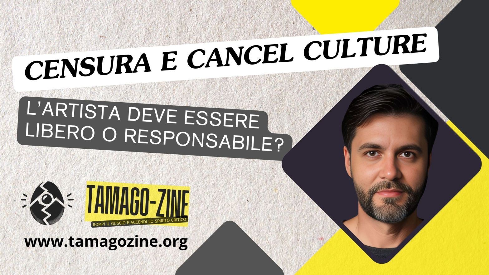 Immagine di copertina dell'articolo di Pasquale Di Matteo,per Tamago "L’ARTE TRA LIBERTÀ E RESPONSABILITÀ, UN DILEMMA ANTICO COME L’UMANITÀ"