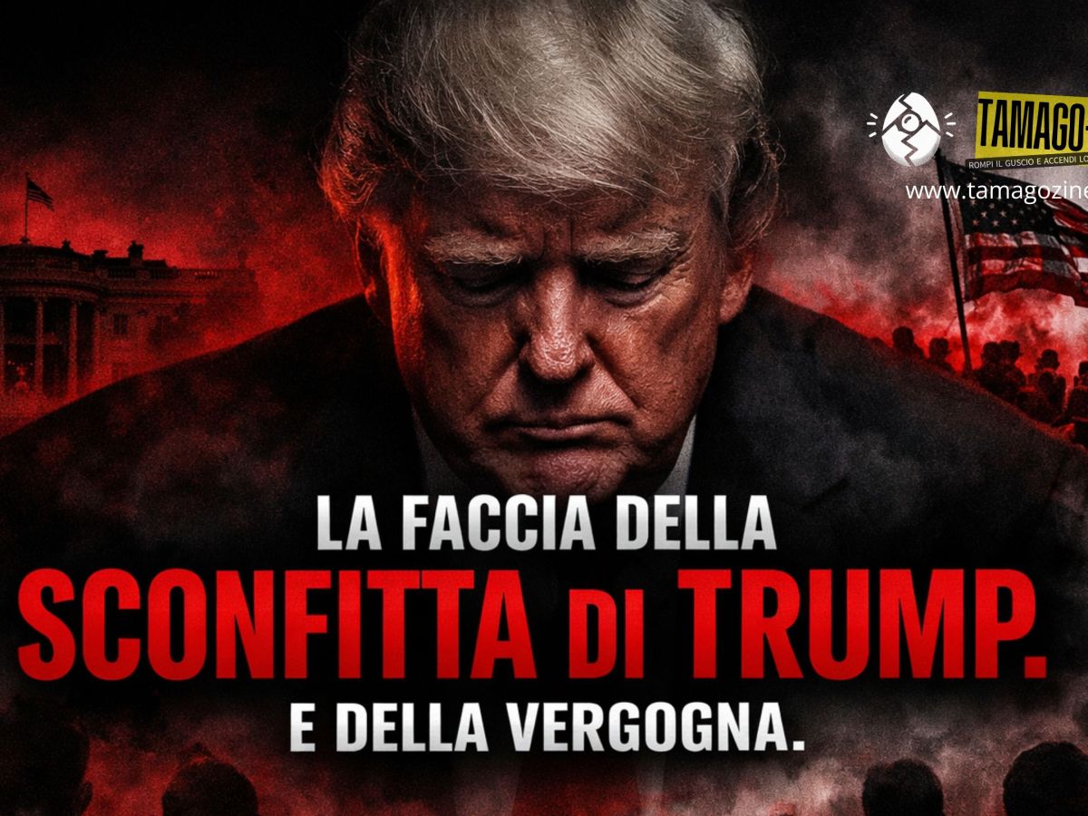 LA FACCIA DELLA SCONFITTA DI TRUMP. E DELLA&nbsp;VERGOGNA.