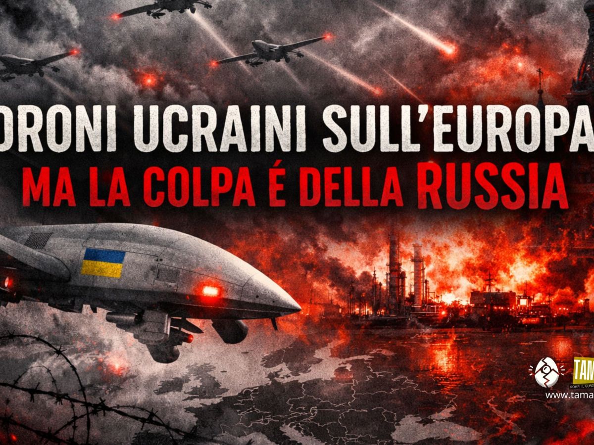 DRONI UCRAINI SULL’EUROPA, MA LA COLPA È DELLA&nbsp;RUSSIA