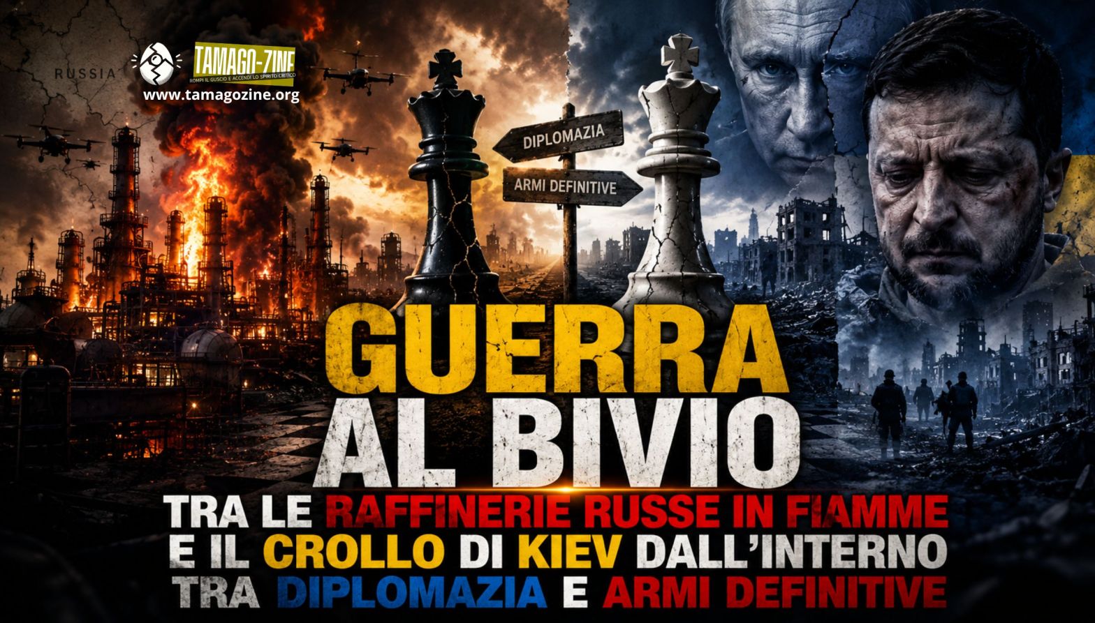 GUERRA AL BIVIO, TRA LE RAFFINERIE RUSSE IN FIAMME E IL CROLLO DI KIEV DALL’INTERNO, TRA DIPLOMAZIA E ARMI&nbsp;DEFINITIVE