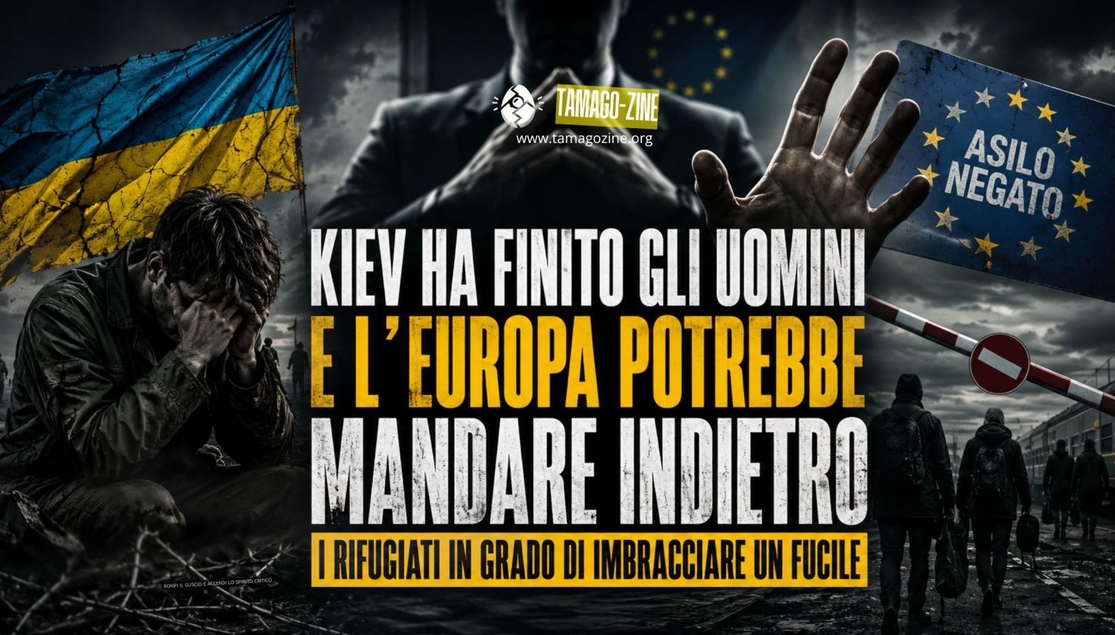 Immagine di copertina dell'articolo che spiega come Kiev sia a corto di uomini da mandare al fronte