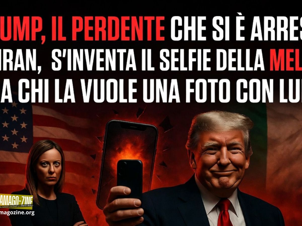 TRUMP, IL PERDENTE CHE SI È ARRESO ALL’IRAN, S’INVENTA IL SELFIE DELLA MELONI. MA CHI LA VUOLE UNA FOTO CON&nbsp;LUI?