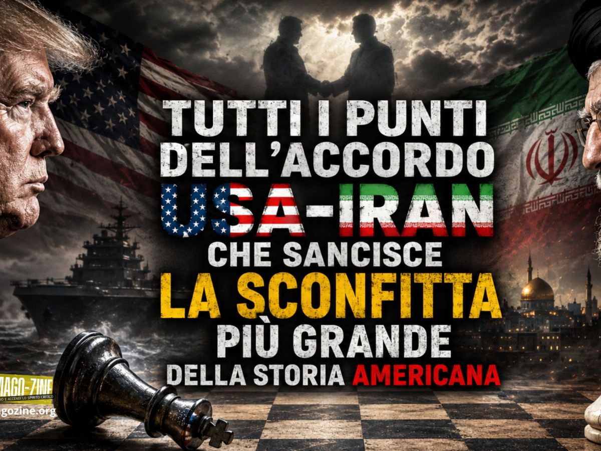 TUTTI I PUNTI DELL’ACCORDO USA-IRAN CHE SANCISCE LA SCONFITTA PIÙ GRANDE DELLA STORIA&nbsp;AMERICANA